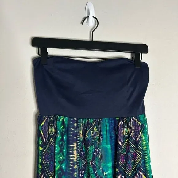 Copper Key Strapless Sweetheart Neckline Maxi Dress Size L - Picture 6 of 11